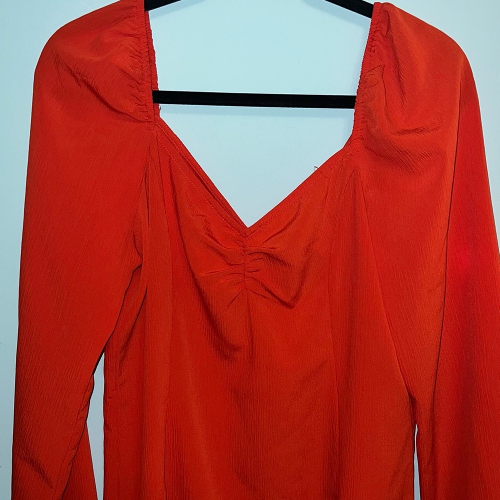 #COLLUSION Cheese Cloth fit and flare dress, #asos #terracotta, Worn once!
